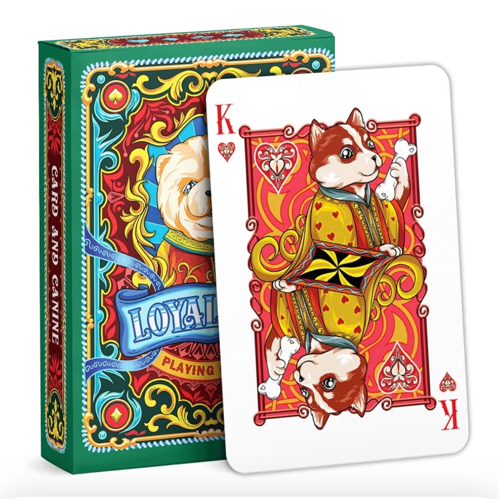 Loyal Dog Playing Cards royal animal theme